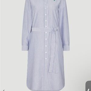 Wimbledon Striped Blue Shirt Dress size M